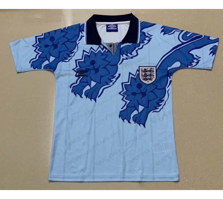 England 1992 Third Blue Soccer Jersey